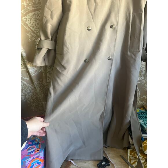 OAK + FORT Oversized Trench Coat in Brindle - Picture 8 of 11